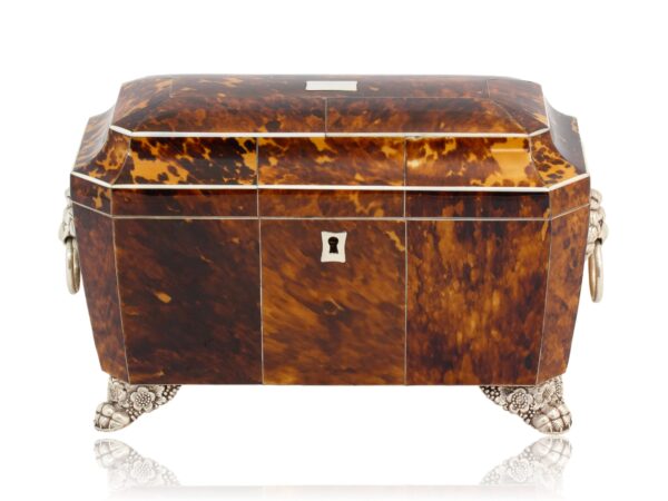 Front of the Blonde Tortoiseshell Tea Chest