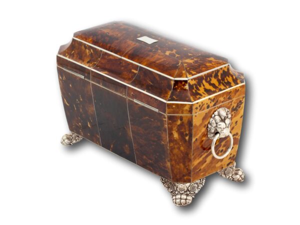 Rear overview of the Blonde Tortoiseshell Tea Chest