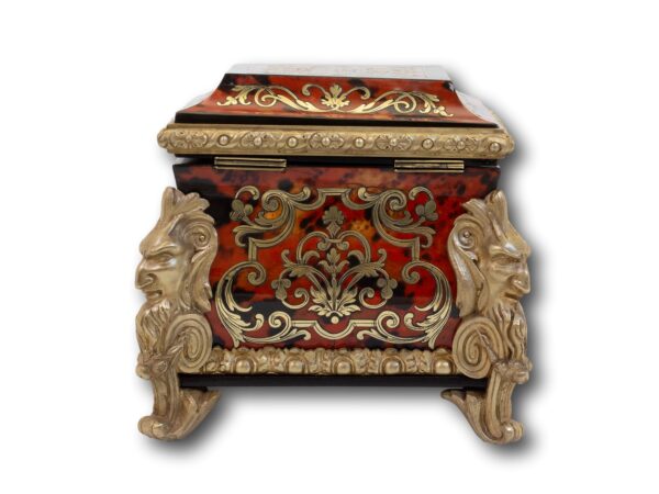 Rear of the French Boulle Tea Caddy