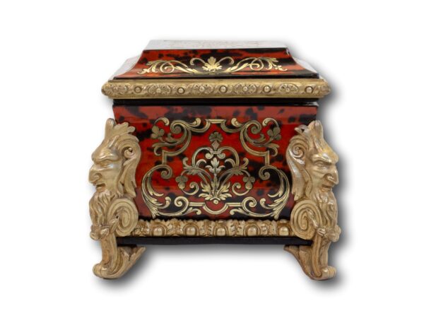 Side of the French Boulle Tea Caddy