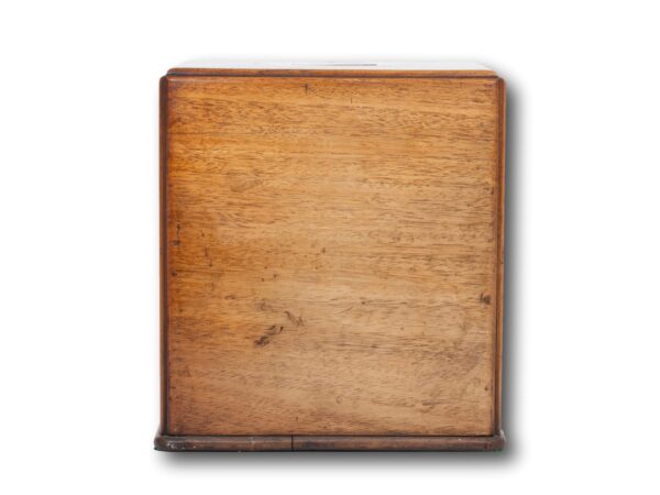 Rear of the Mahogany Double Opening Apothecary Box