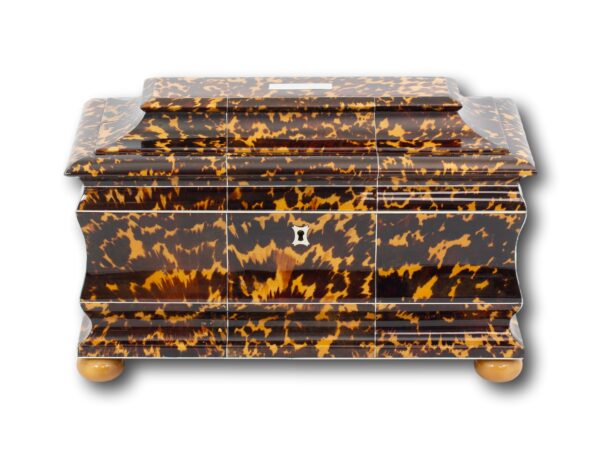 Front overview of the Blonde Tortoiseshell Tea Chest