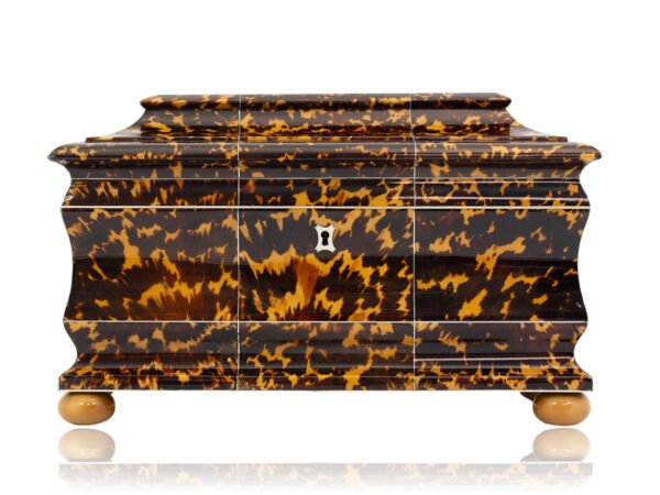 Front of the Blonde Tortoiseshell Tea Chest