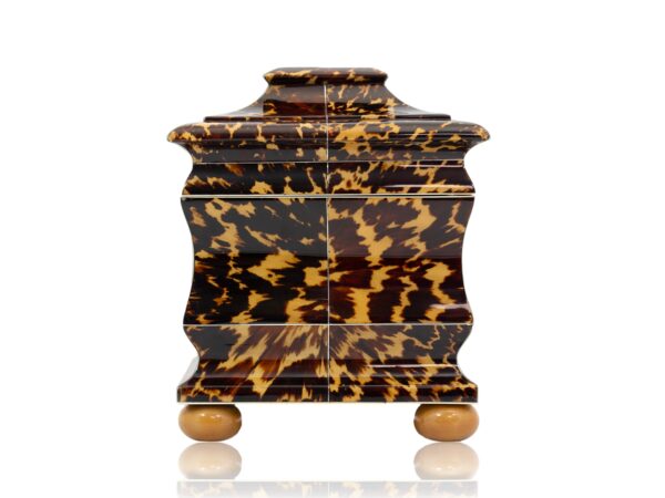 Side of the Blonde Tortoiseshell Tea Chest