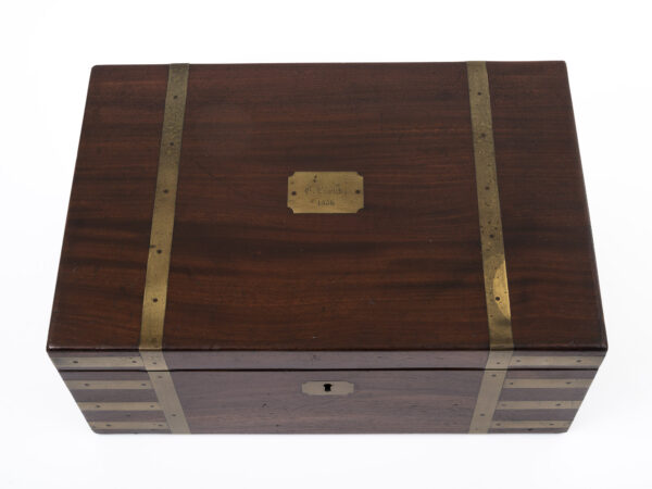 Top of the Campaign Military Writing Box Hewlins