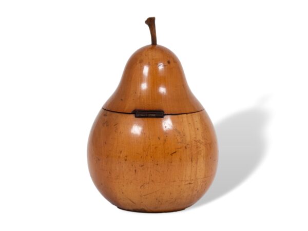 Rear of the Continental Novelty Pear Fruit Tea Caddy