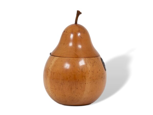 Side of the Continental Novelty Pear Fruit Tea Caddy