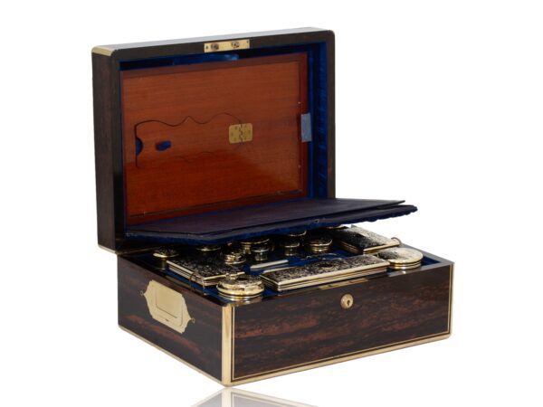 Inner lid mirror from the Coromandel Vanity Box Edwards for Hunt and Roskell