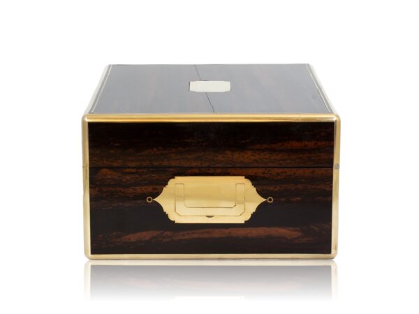 Side of the Coromandel Vanity Box Edwards for Hunt and Roskell