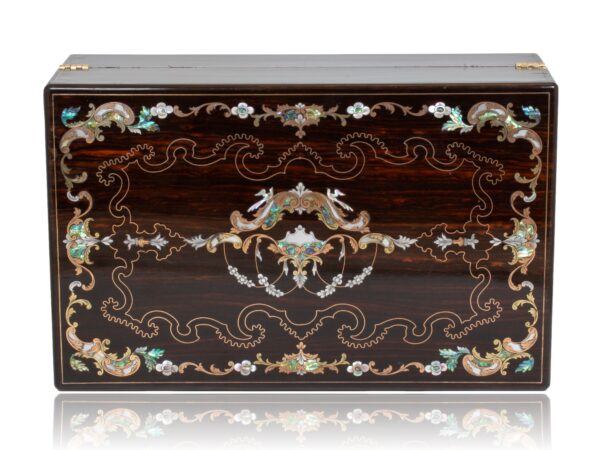 Top of the Coromandel Inlaid Writing Box Hausburg