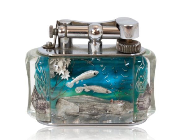 Rear of the Dunhill Half Giant Aquarium Table Lighter
