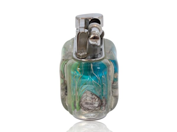 Side of the Dunhill Half Giant Aquarium Table Lighter