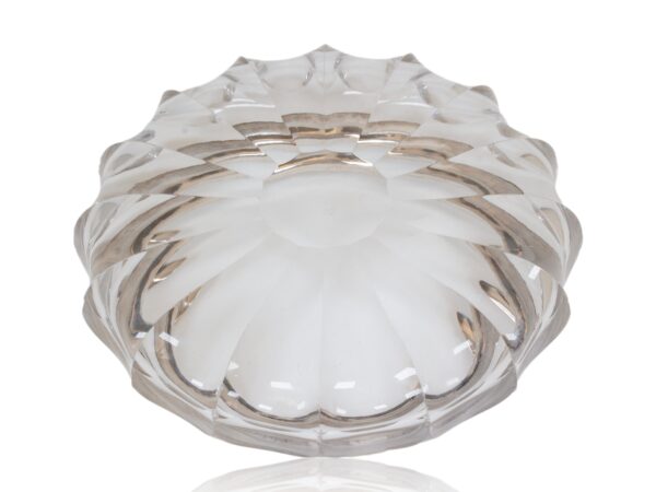 Base of the Glass Silver Mounted Cigar Ash Tray