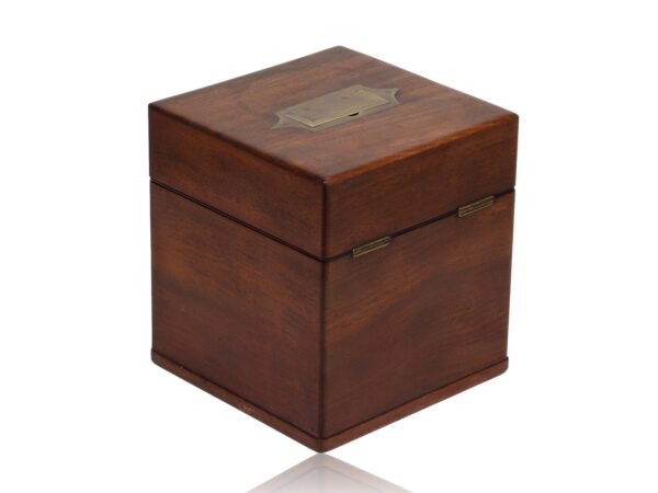 Rear overview of the Antique Victorian Mahogany Apothecary Box