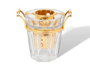 Overview of the Baccarat Gold Crystal Champagne Cooler
