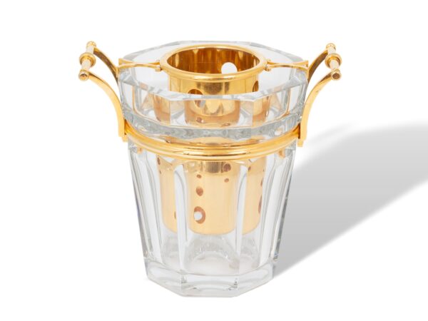 Overview of the Baccarat Gold Crystal Champagne Cooler