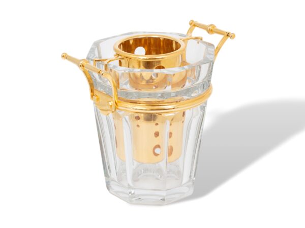 Overview of the Baccarat Gold Crystal Champagne Cooler