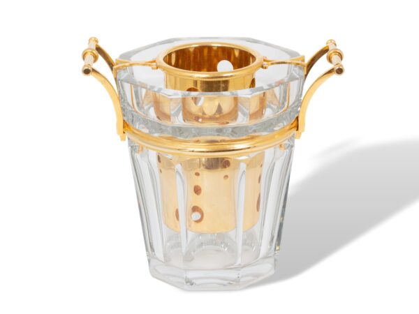 Overview of the Baccarat Gold Crystal Champagne Cooler