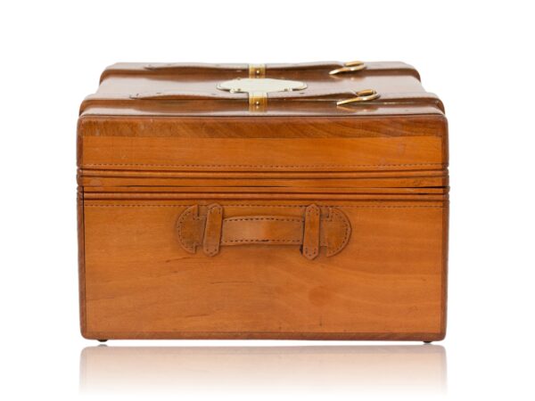 Side of the French Novelty Suitcase Jewellery Box