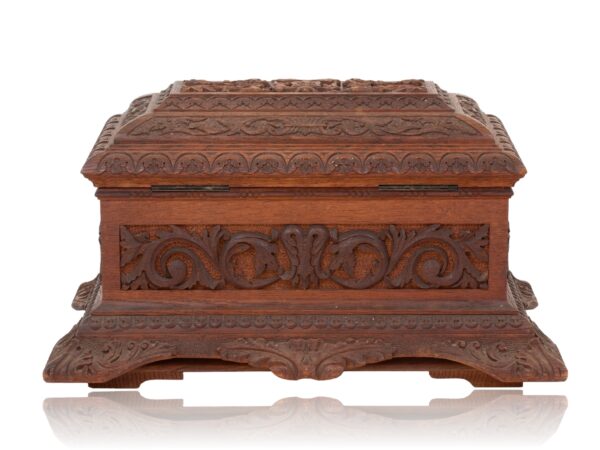 Rear of the HMS Trefoil Ship Launching Presentation Casket