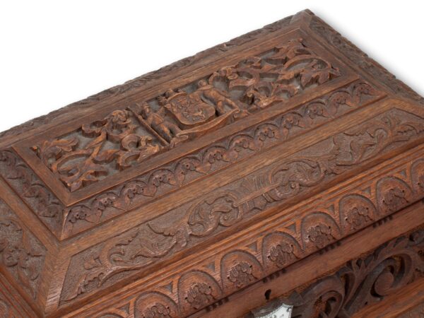 Top of the HMS Trefoil Ship Launching Presentation Casket