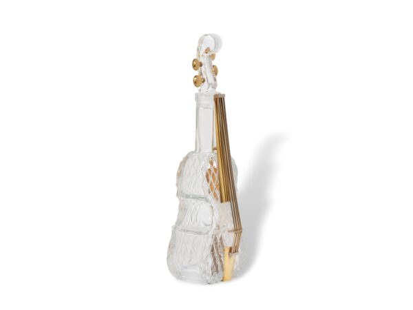 Front overview of the Novelty Glass Cello Decanter
