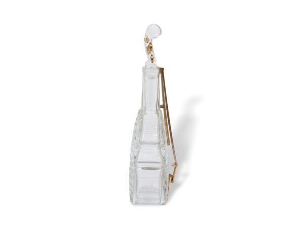Side of the Novelty Glass Cello Decanter