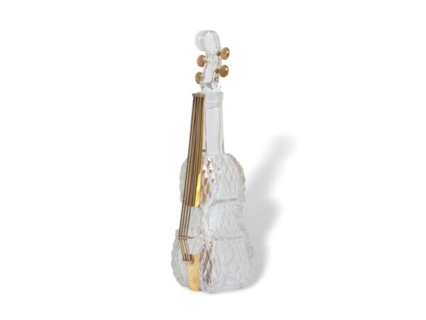 Front overview of the Novelty Glass Cello Decanter