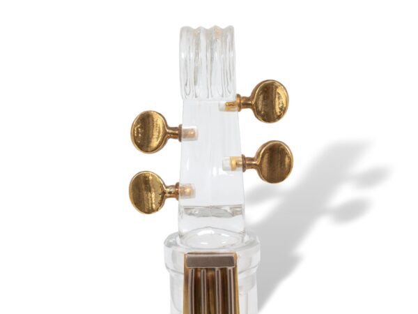 Close up of the stopper from the Novelty Glass Cello Decanter