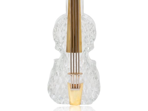 Close up of the body from the Novelty Glass Cello Decanter