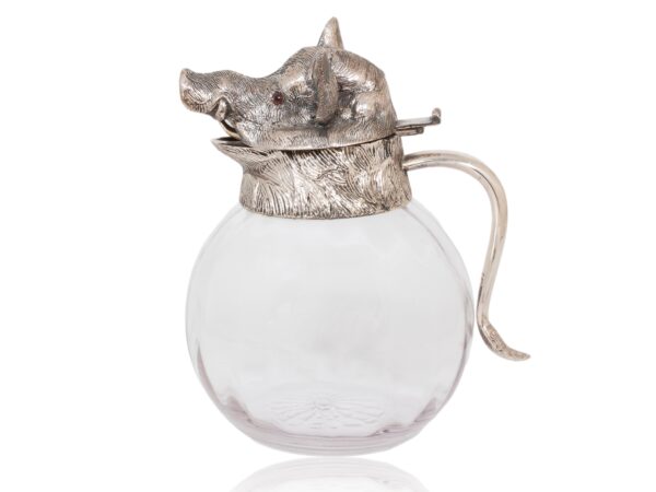 Side overview of the Spanish Boars Head Pitcher Valenti