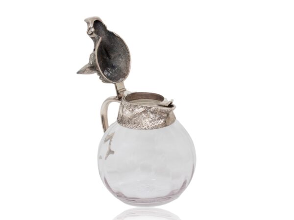 Overview of the Spanish Boars Head Pitcher Valenti with the lid up