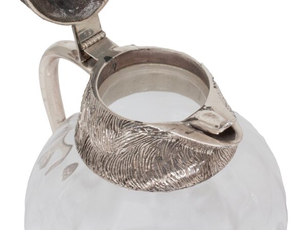 Close up of the opening on the Spanish Boars Head Pitcher Valenti