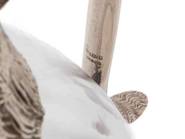 Close up of the makers mark from the Spanish Boars Head Pitcher Valenti