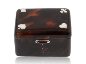 Front of the Tortoiseshell Card Box Henry Atkins
