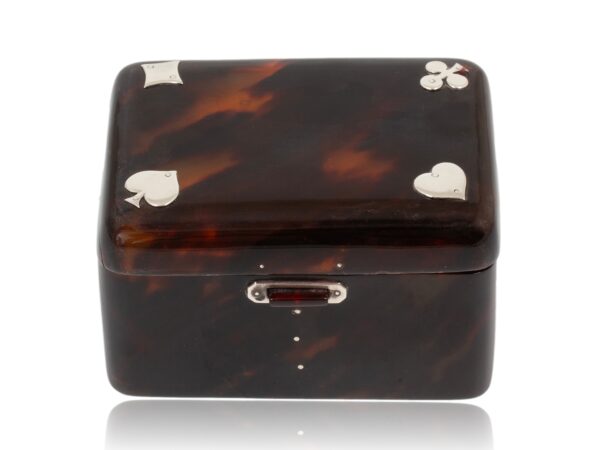 Front of the Tortoiseshell Card Box Henry Atkins
