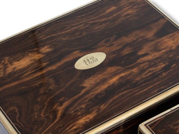 Top of the His and Hers Coromandel Jewellery Boxes by Asprey