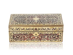 Front of the Boulle Cigar Box J. C. Vickery