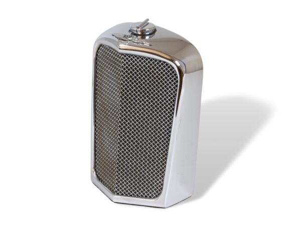 Front overview of the Jaguar SS Car Radiator Decanter by Ruddspeed