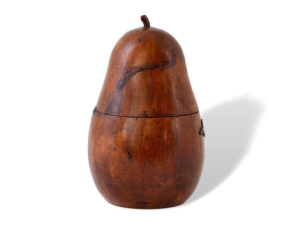 Side of the Continental Novelty Pear Fruit Tea Caddy