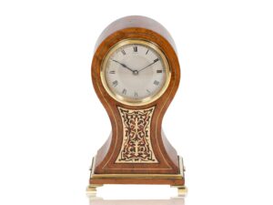 Front of the Balloon Clock with Boulle by Lund