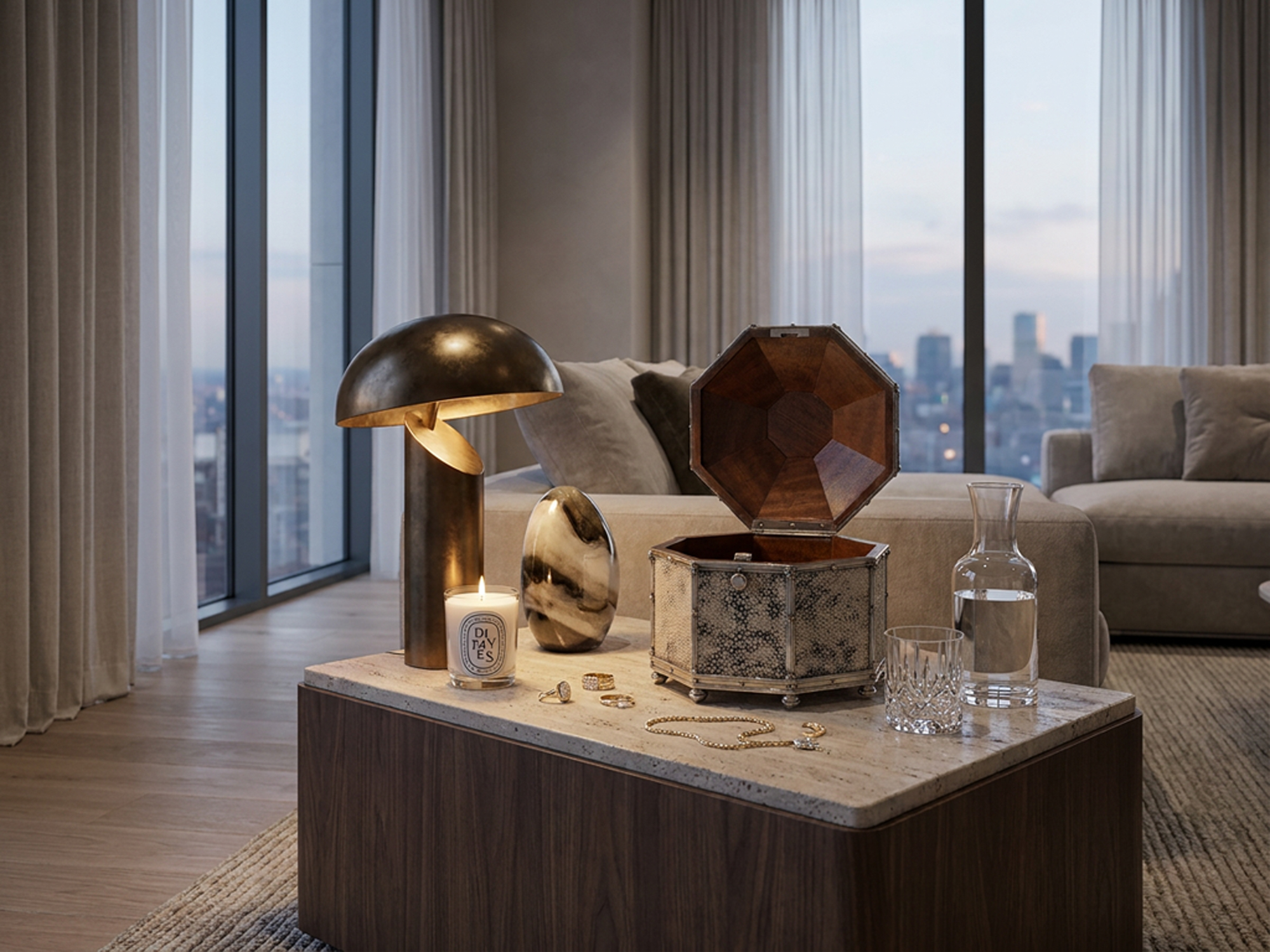 John Paul Cooper Shagreen box in a lifestyle setting